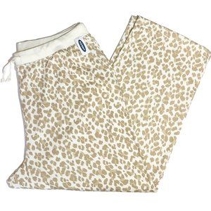 NWT Old Navy Cheetah Leopard Print Pants Sweatpants - Drawstring Waist - XXL